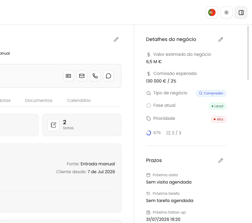 Value, stage and deadlines in view