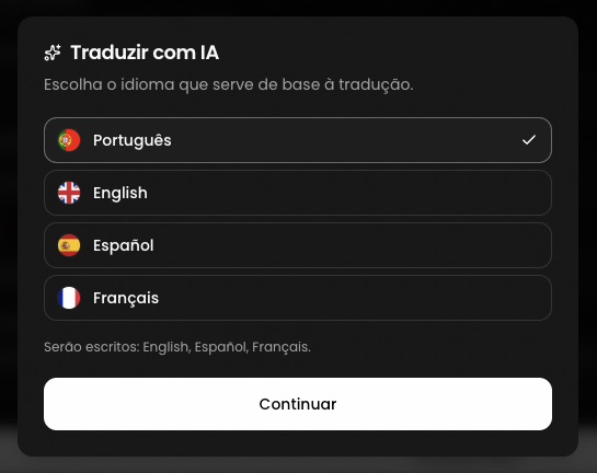 One-click AI translation